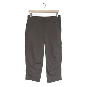 L.L. Bean Crop Pants Women’s Size 10 US Tan‎ Khaki Nylon Hiking Capris Ripstop